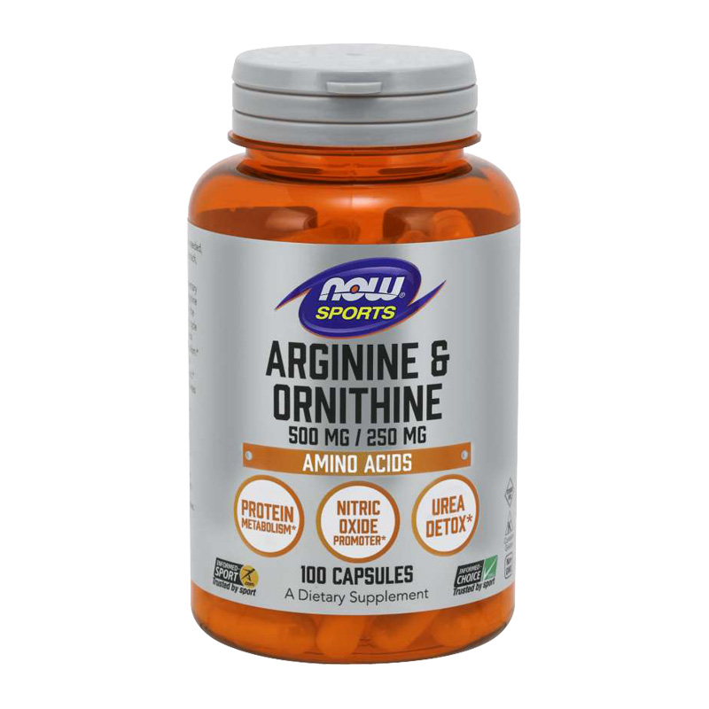 L-ARGININE & ORNITHINE 500/250 mg 100 CAPS