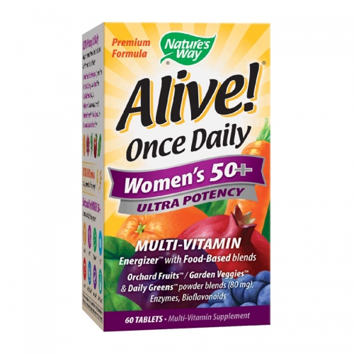 ALIVE ONCE DAILY WOMENS 50+ 60TABS
