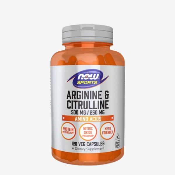 ARGININE 500MG CITRULLINE 250MG 120 CAPS