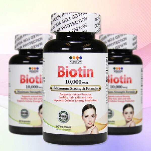 [유통기한 임박] BIOTIN 10,000MCG 90 VCAPS